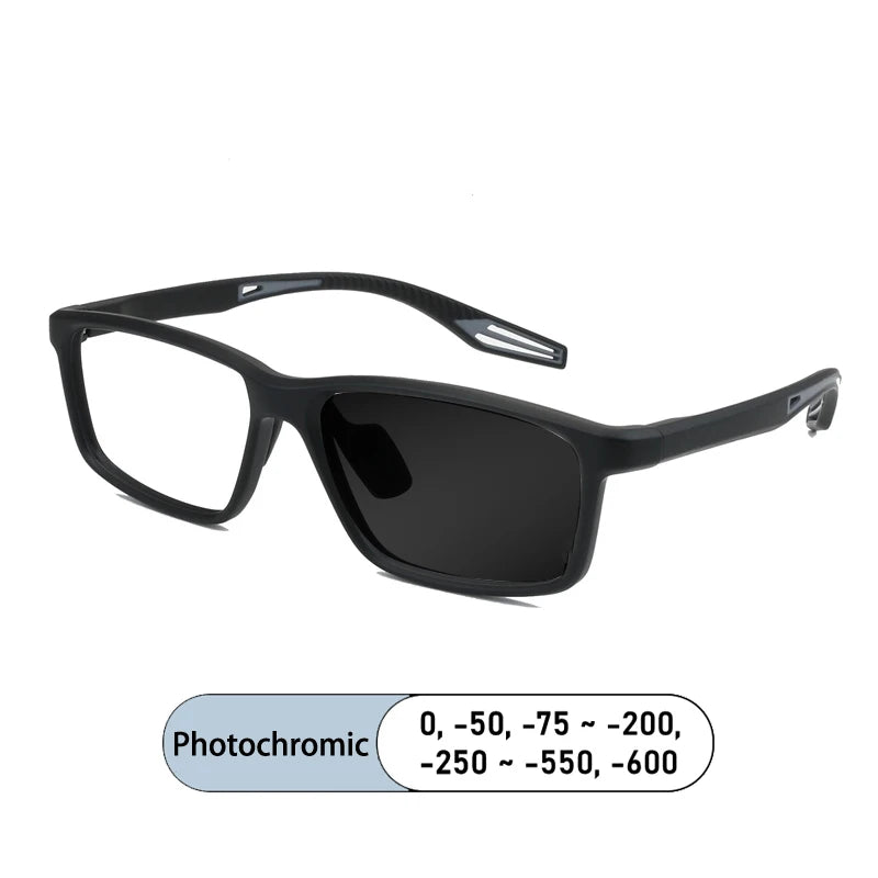 Kocolior Unisex Full Rim Square Tr 90 Photochromic Reading Glasses 725510