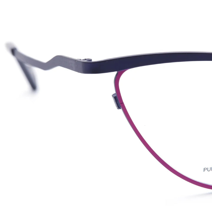 Muzz 7755-1 women's cat eye pure titanium eyeglasses — view 9