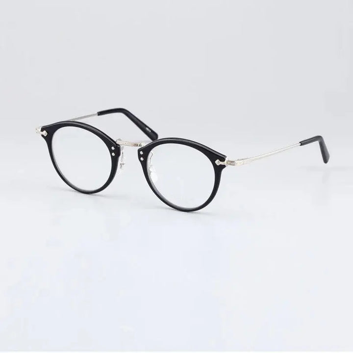 Bobbie 800500 Full Rim Men’s Polygon Acetate Titanium Frames FuzWeb