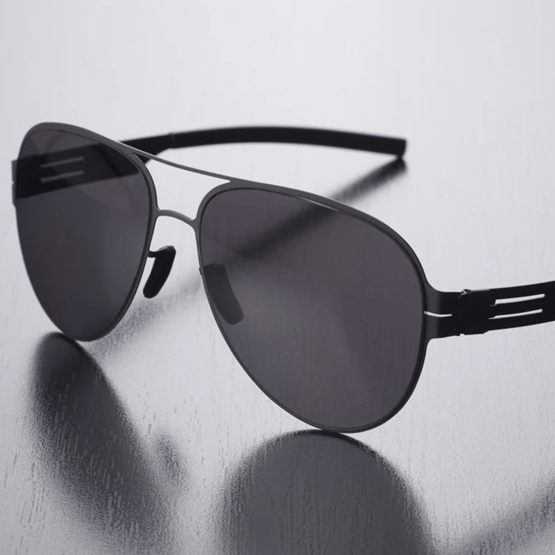 Black Mask Unisex Full Rim Oval Stainless Steel Polarized Sunglasses 0132 Sunglasses Black Mask Black As Shown 