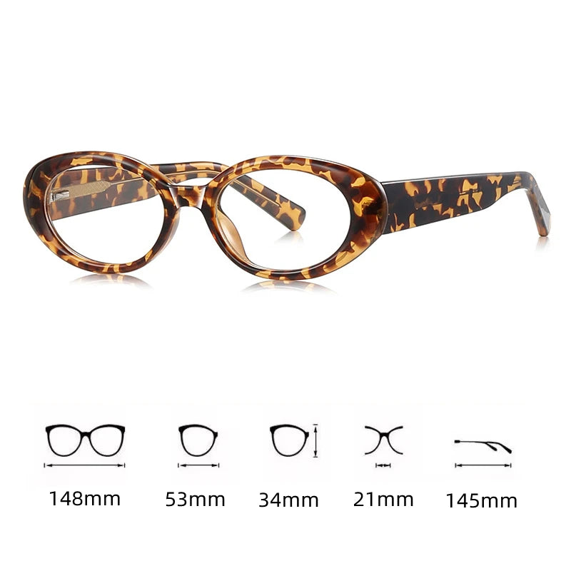 Kocolior Women's Full Rim Oval Acetate Photochromic Reading Glasses 629033