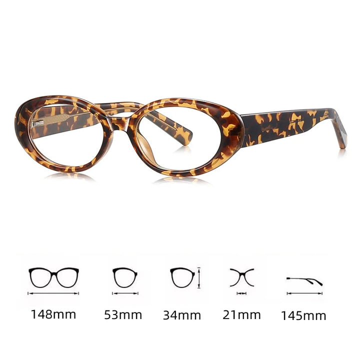 Kocolior Women's Full Rim Oval Acetate Photochromic Reading Glasses 629033