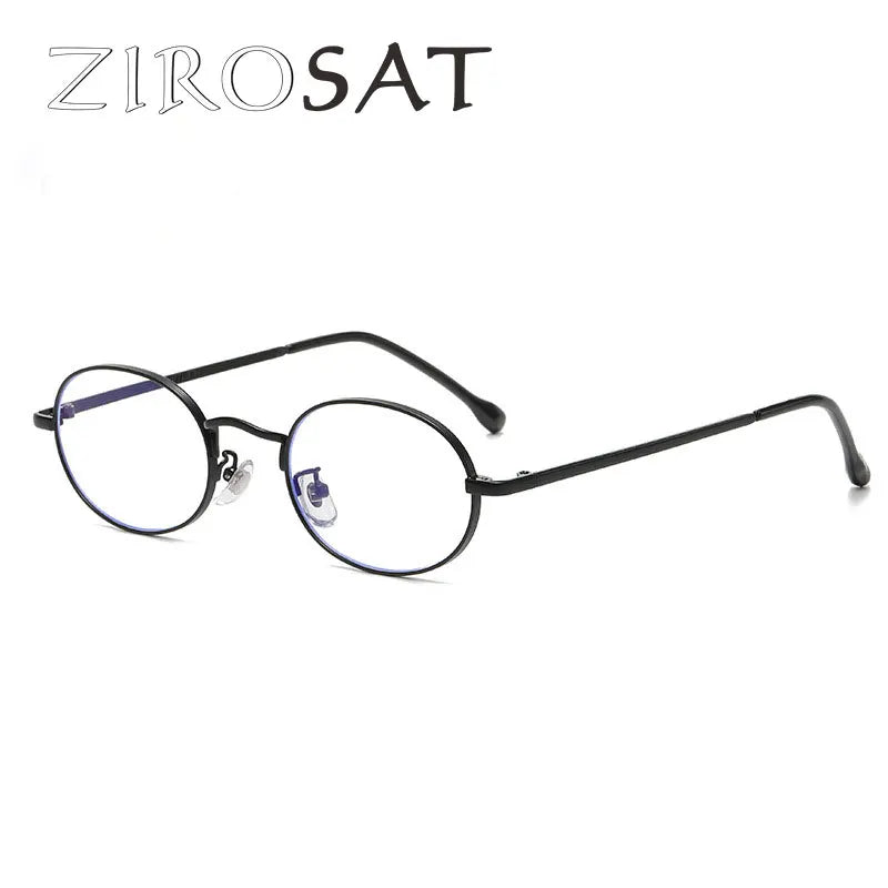 Zirosat Unisex Full Rim Oval Alloy Eyeglasses 98022 Full Rim Zirosat C1