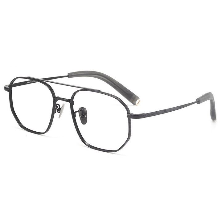 Muzz Titanium Eyeglasses - Unisex Full Rim Double Bridge – FuzWeb