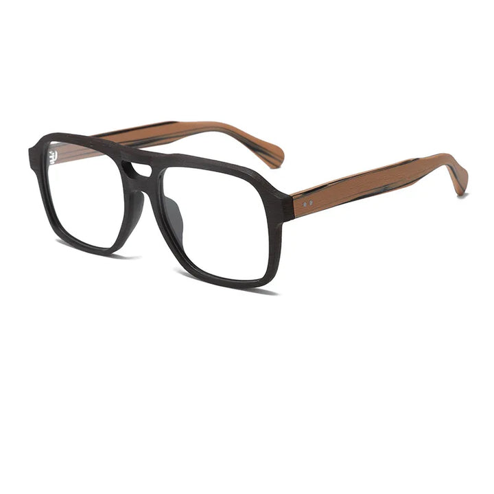 Momoja Unisex Full Rim Square Double Bridge Acetate Eyeglasses 728187