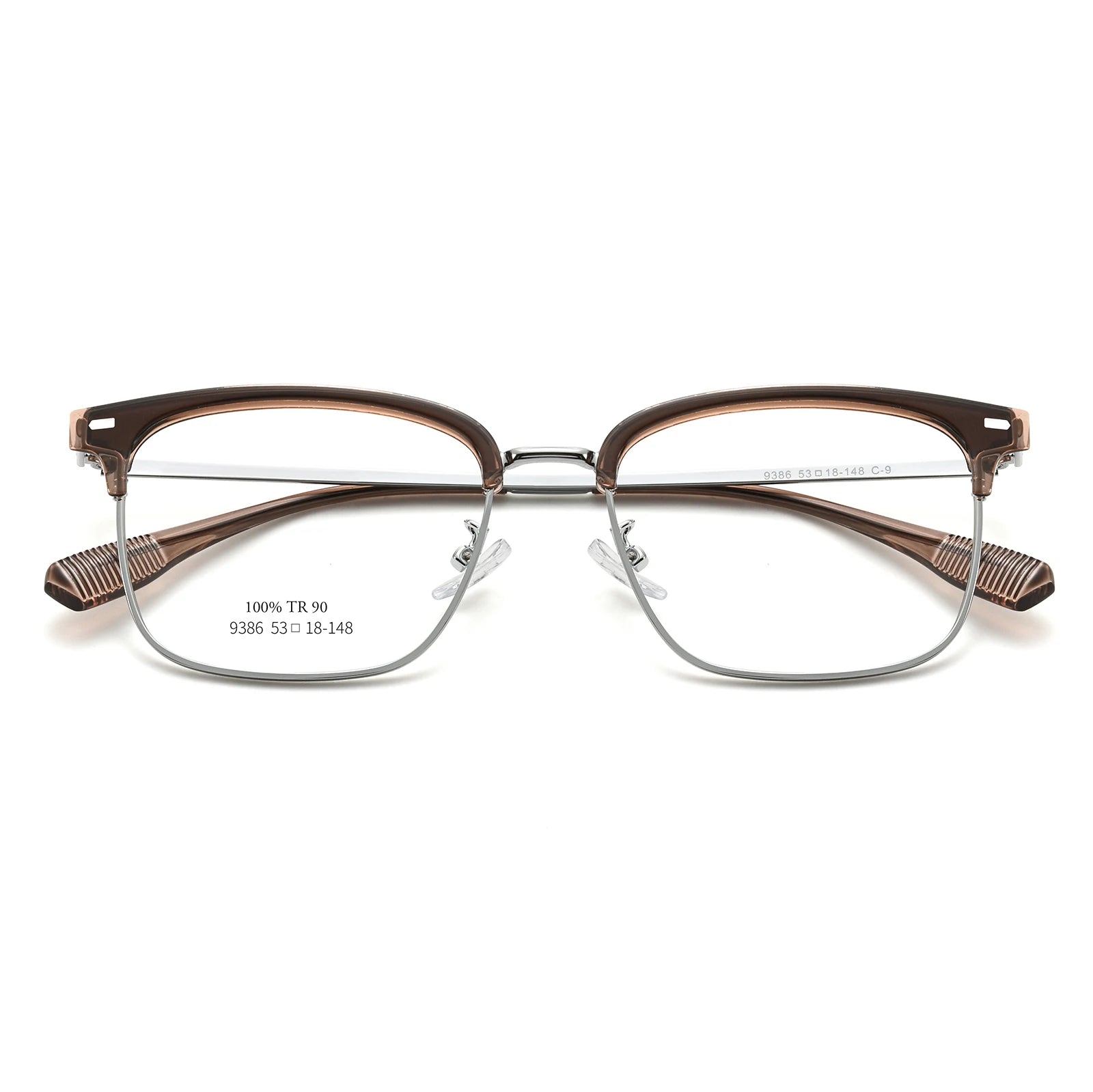 Vicky Unisex Full Rim Square Tr 90 Alloy Reading Glasses 9386 Reading Glasses Vicky