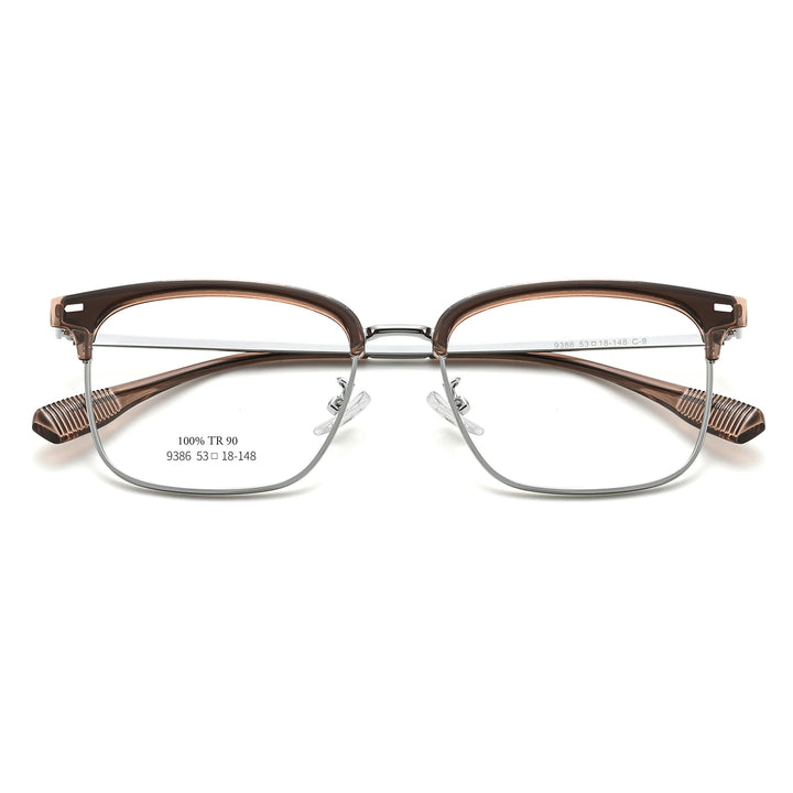 Vicky Unisex Full Rim Square Tr 90 Alloy Reading Glasses 93861
