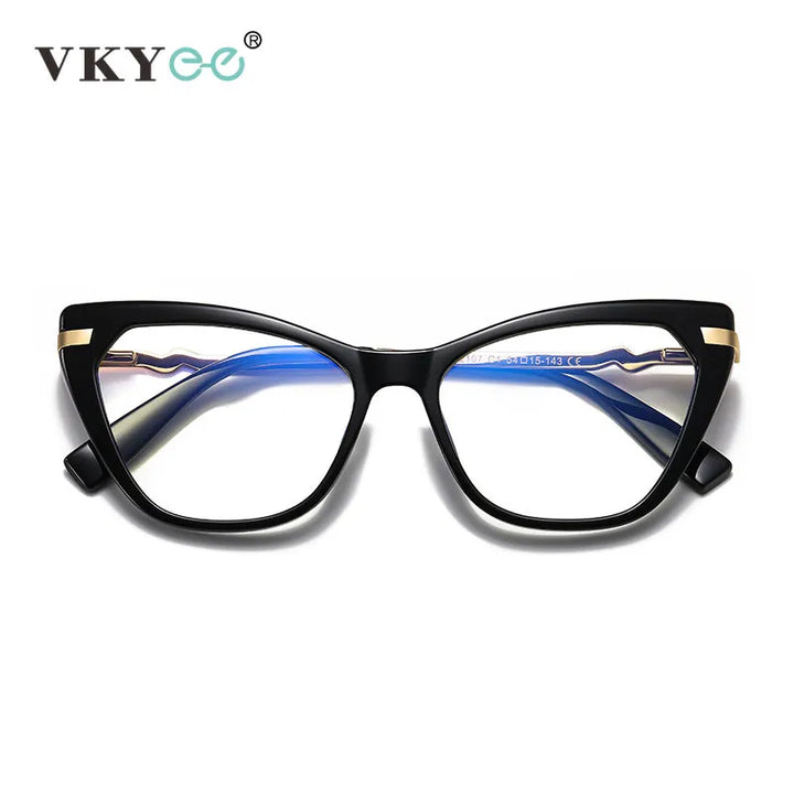 Vicky Women's Full Rim Square Cat Eye Tr 90 Titanium Reading Glasses 2107 Reading Glasses Vicky   