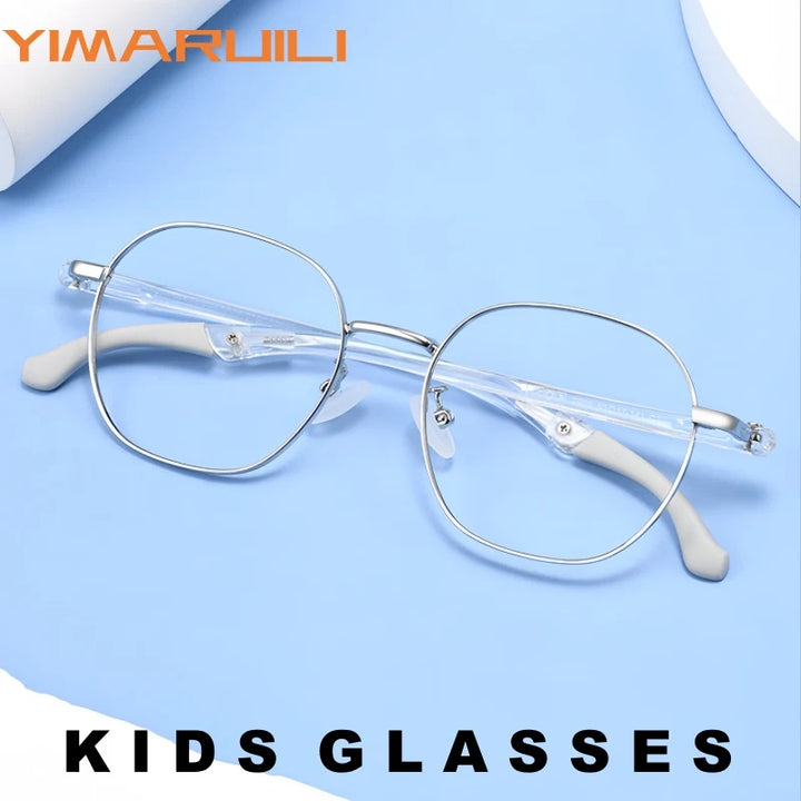 Yimaruili Unisex Full Rim Polygonal TR-90 Eyeglasses 2909ET — view 1 | Yimaruili at FuzWeb