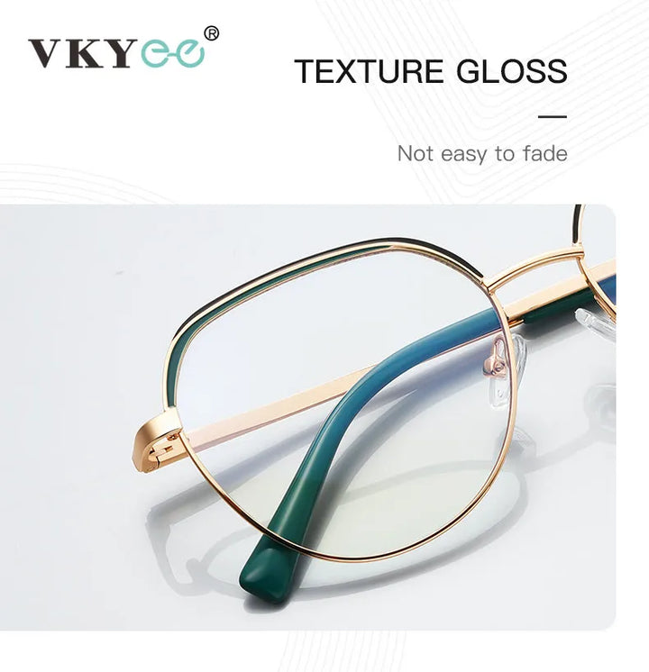 Vicky Unisex Full Rim Flat Top Round Tr 90 Titanium Reading Glasses 3098 Reading Glasses Vicky   