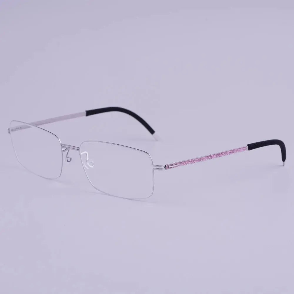 Bobbie 462741 Women’s Screwless Full Rim Square Titanium Frames FuzWeb