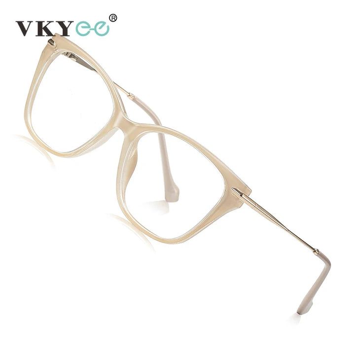 Vicky Women's Full Rim Square Cat Eye Tr 90 Alloy Reading Glasses 77240