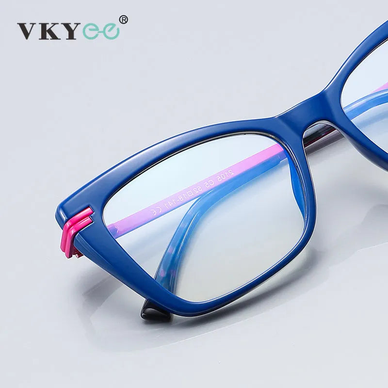 Vicky Women's Full Rim Square Cat Eye Tr 90 Titanium Reading Glasses 2105 Reading Glasses Vicky   