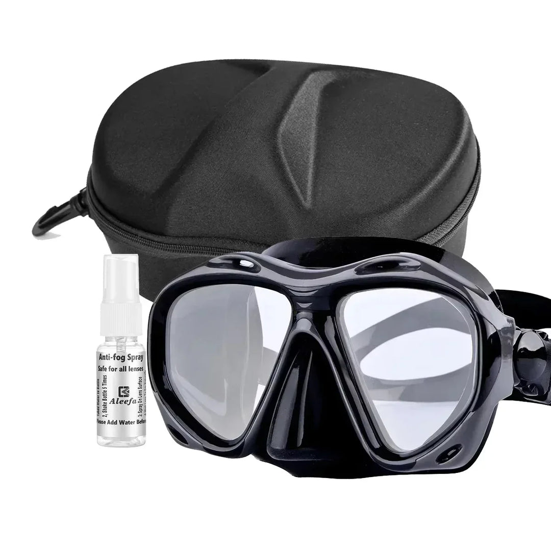 Aleefa Women's Pc Silicone Tempered Resin Lens Hyperopic Swim Mask 32026
