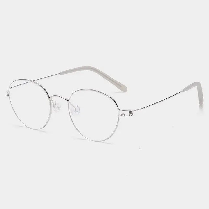 Bobbie 822000 Unisex 122mm Titanium Full Rim Oval Frames FuzWeb