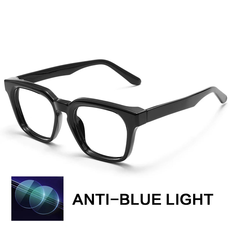 Gatenac Unisex Full Rim Square Acetate Reading Glasses G91807