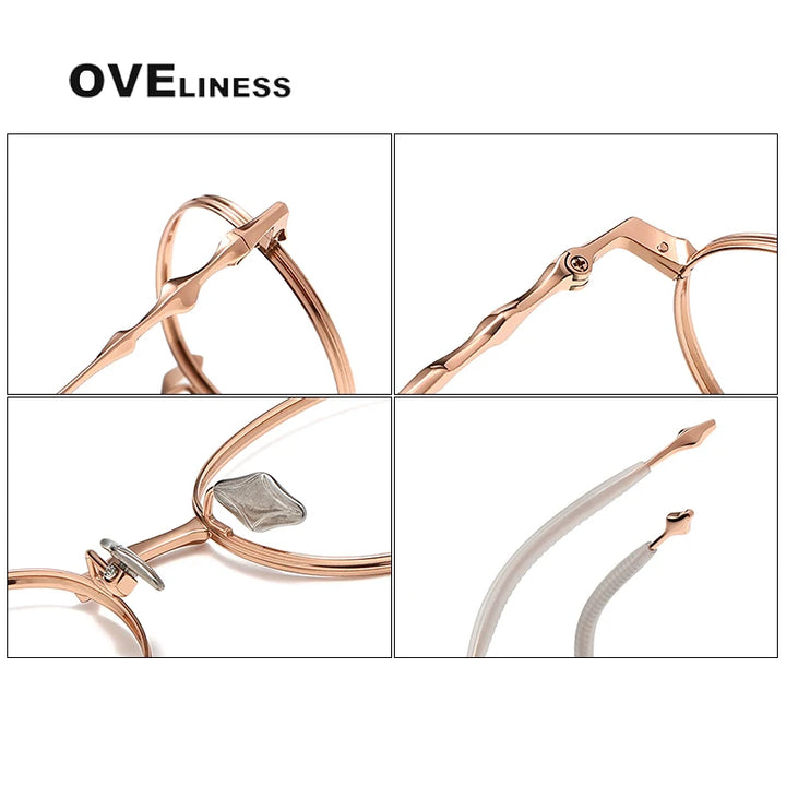 Oveliness Unisex Full Rim Oval Titanium Eyeglasses 3919 Full Rim Oveliness   