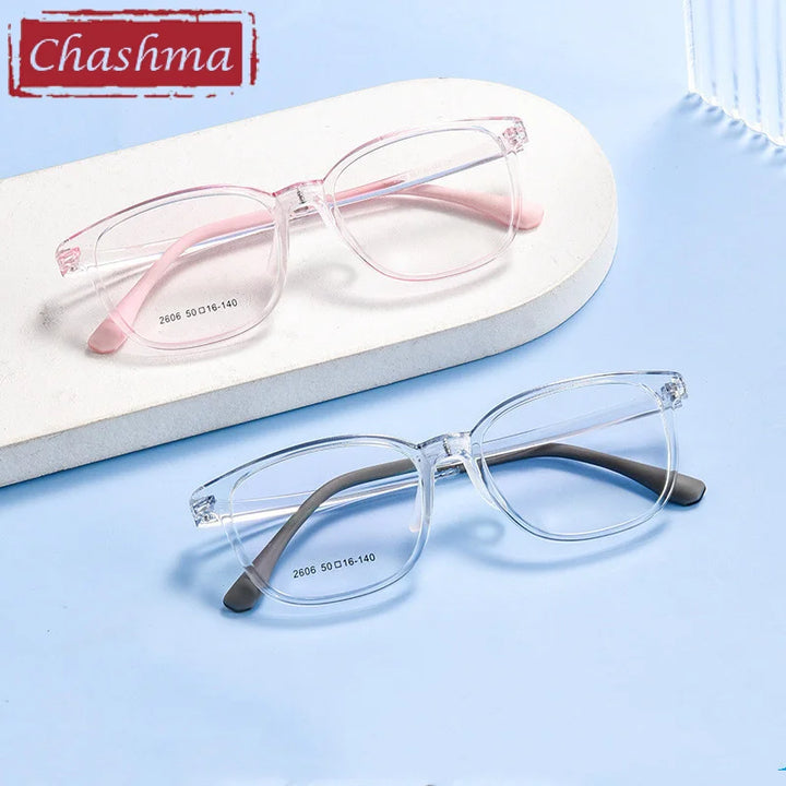 Chashma Ottica Unisex Youth Full Rim Square Tr 90 Titanium Eyeglasses 2606 Full Rim Chashma Ottica   