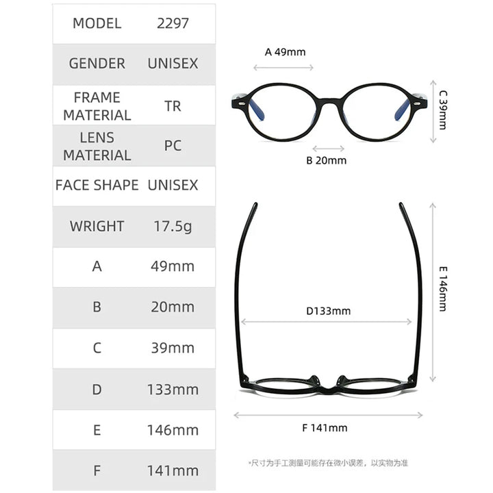 Kocolior Unisex Full Rim Round PC Tr 90 Alloy Photochromic Reading Glasses 512297