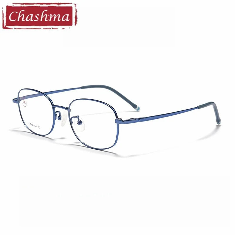 Chashma Ochki Unisex Youth's Full Rim Square Titanium Eyeglasses 881006