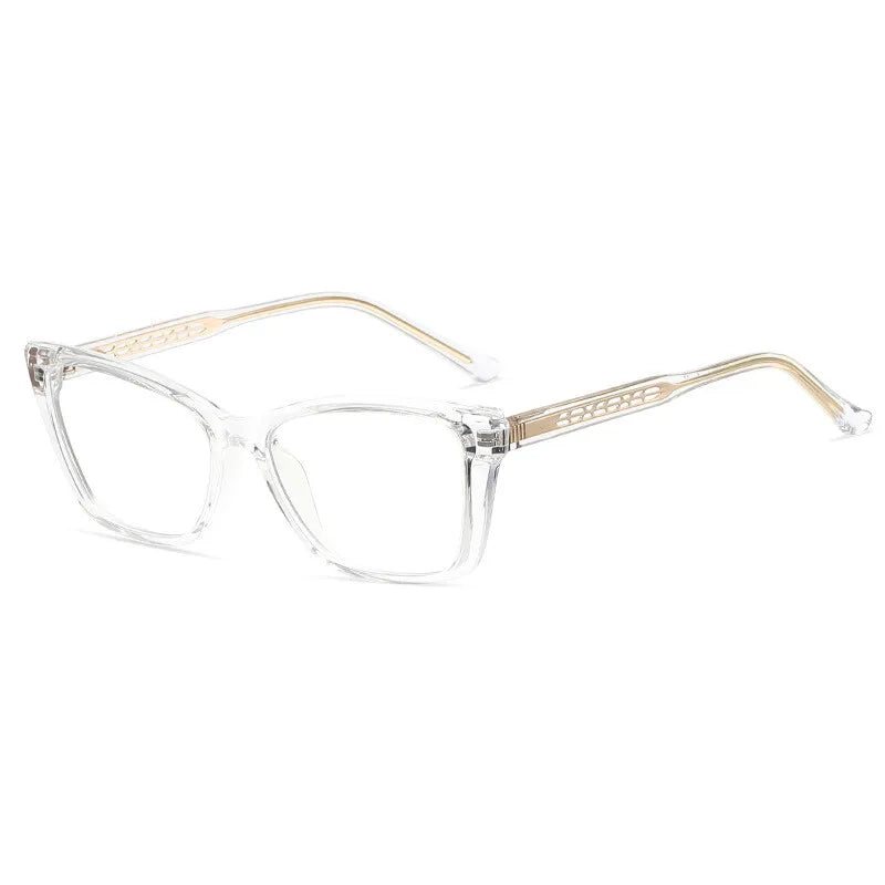 CCspace Women's Full Rim Square Tr 90 Alloy Reading Glasses 311649
