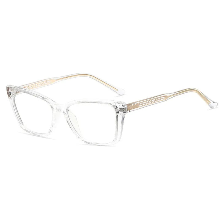 CCspace Women's Full Rim Square Tr 90 Alloy Reading Glasses 311649