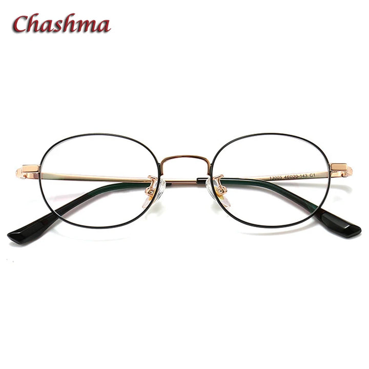 Chashma Ottica Women's Full Rim Oval Round Steel Eyeglasses 913005