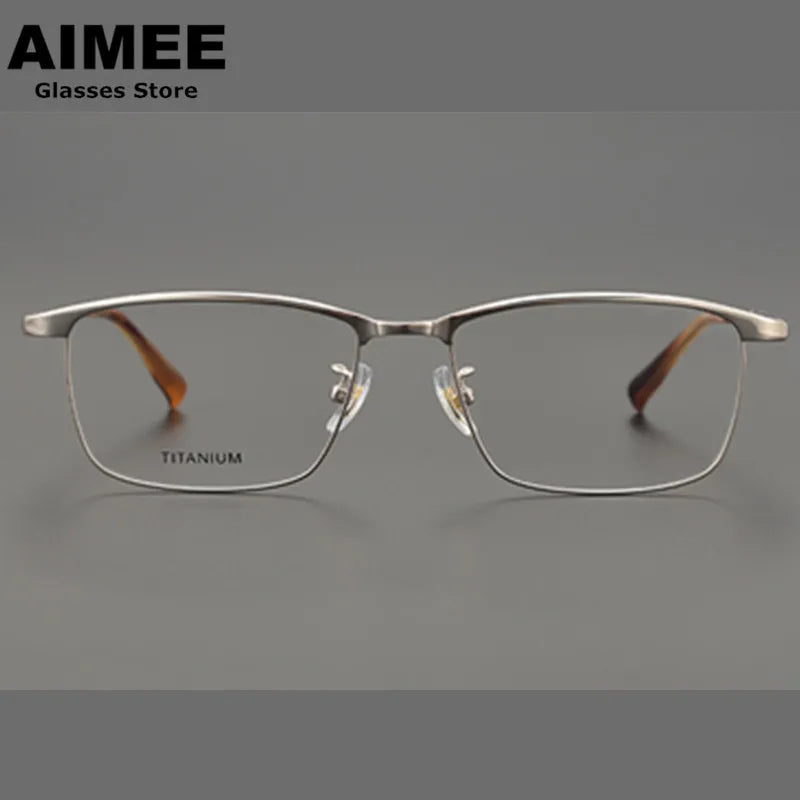 Aimee Unisex Full Rim Square Titanium Eyeglasses 6119 Full Rim Aimee   