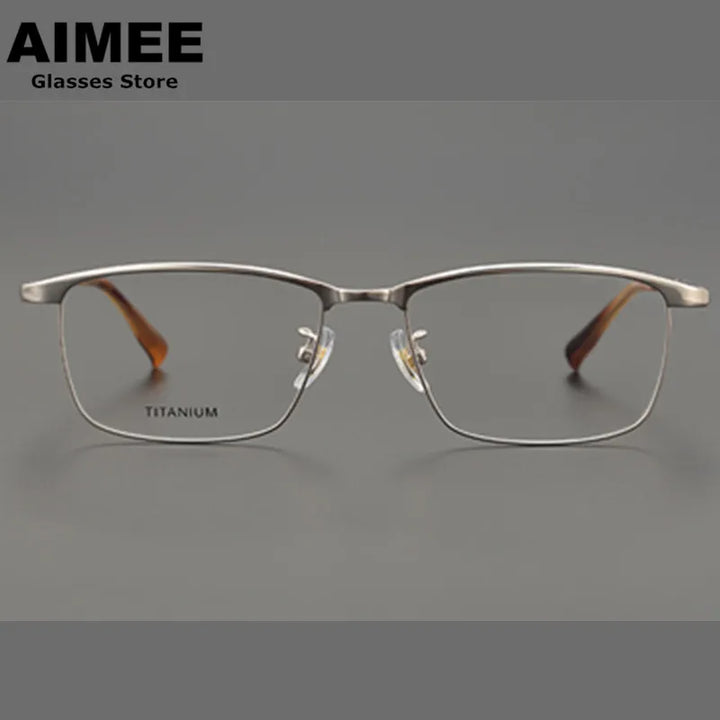 Aimee Unisex Full Rim Square Titanium Eyeglasses 6119 Full Rim Aimee   