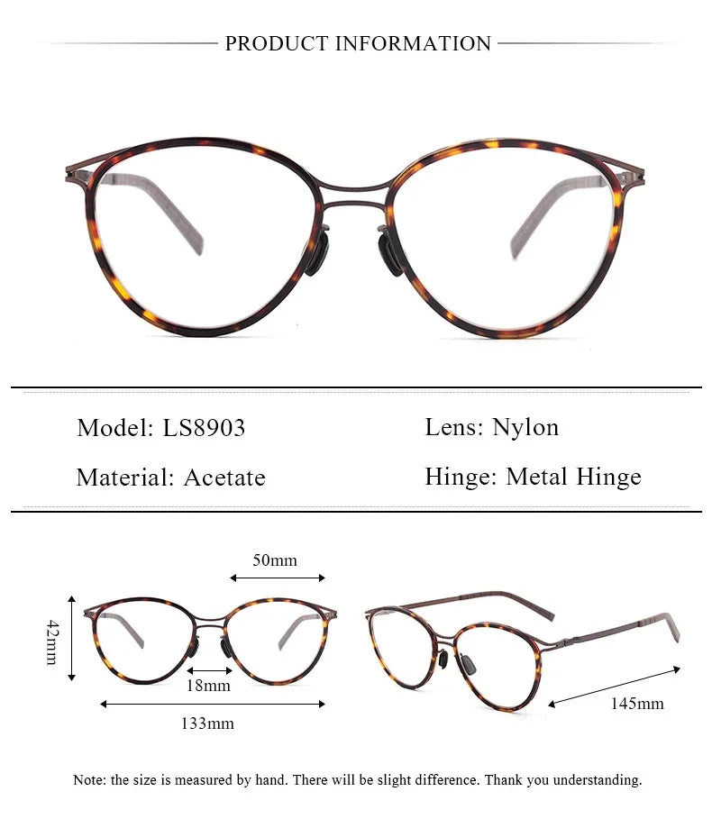 Chashma Women's Full Rim Oval Acetate Alloy Eyeglasses 58903