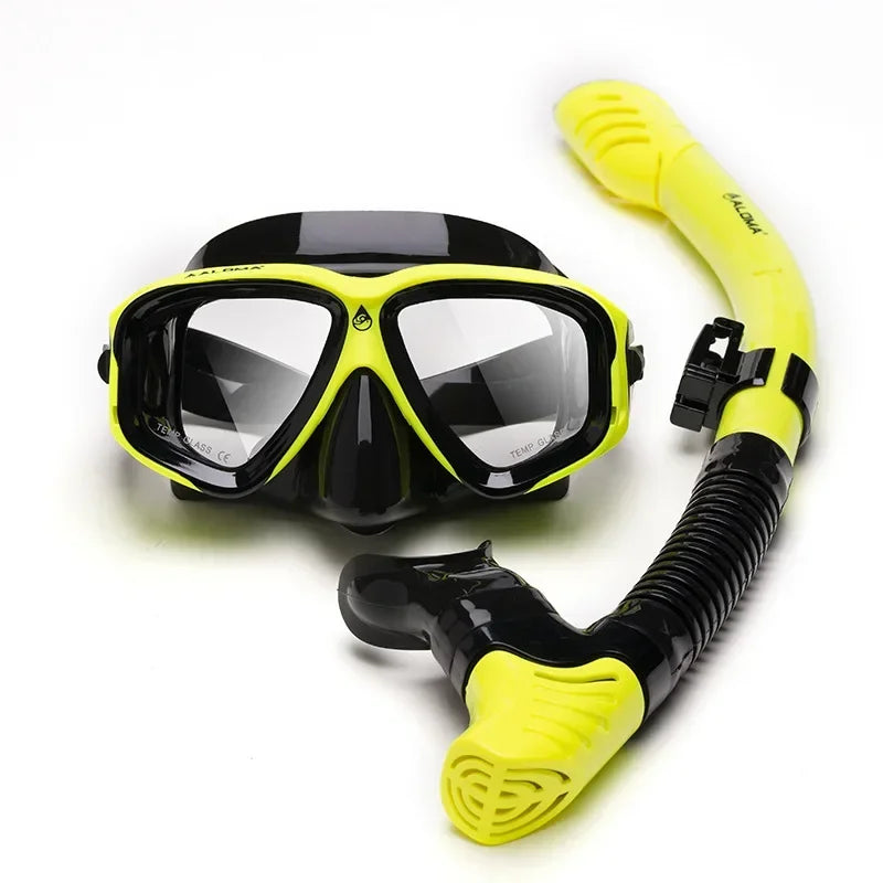 Aleefa Unisex Goggle Plastic Resin Lens Pc Silicone Swim Mask 64307