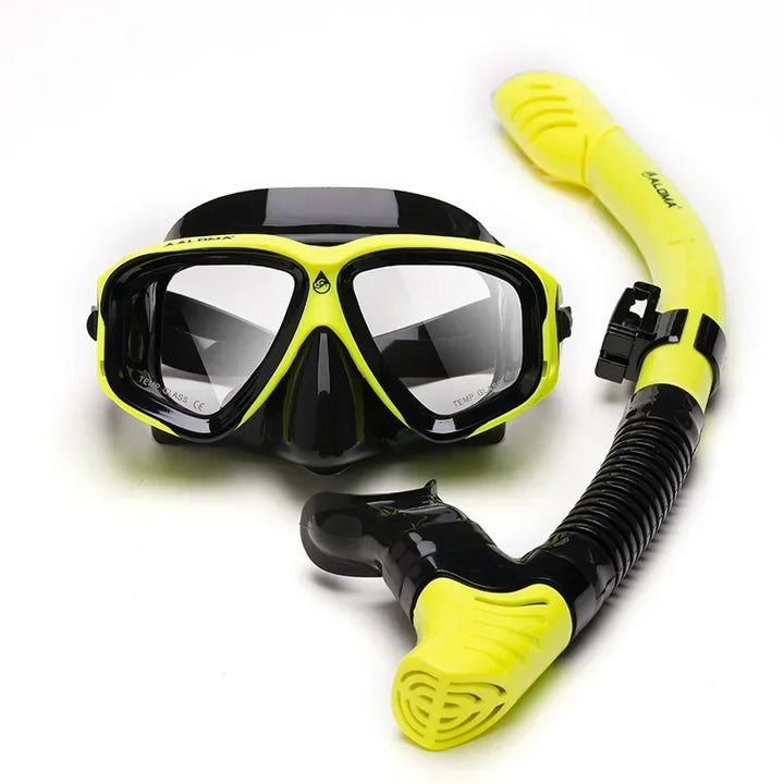 Aleefa Unisex Goggle Plastic Resin Lens Pc Silicone Swim Mask 64307