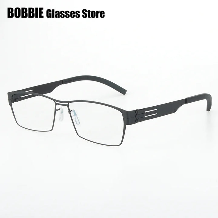 Bobbie Unisex Full Rim Square Steel Screwless Eyeglasses 765083