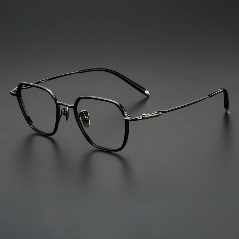 Muzz SH0076 unisex pure titanium acetate prescription eyeglasses — view 5