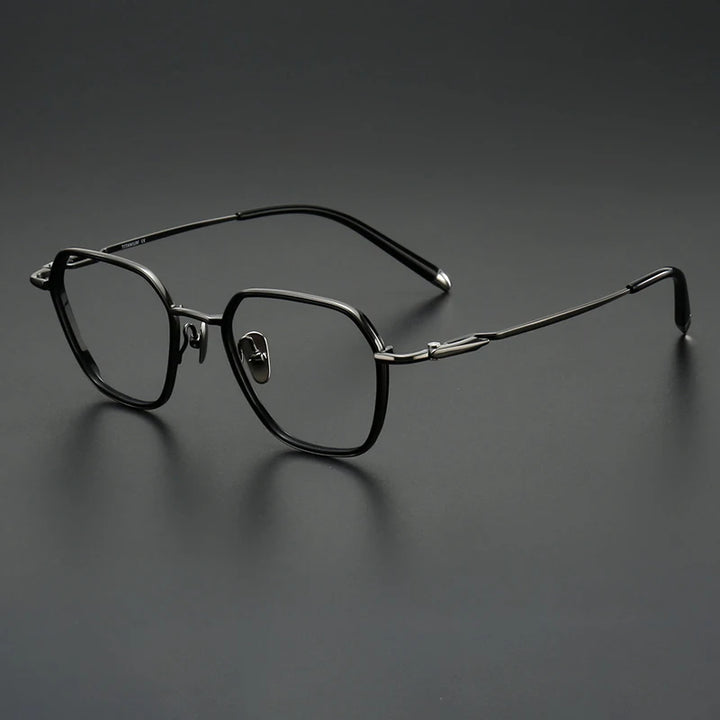 Muzz SH0076 unisex pure titanium acetate prescription eyeglasses — view 5