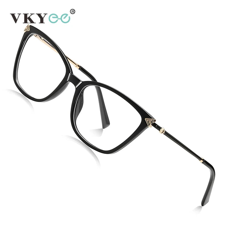 Vicky Women's Full Rim Square Cat Eye Tr 90 Alloy Reading Glasses 77234