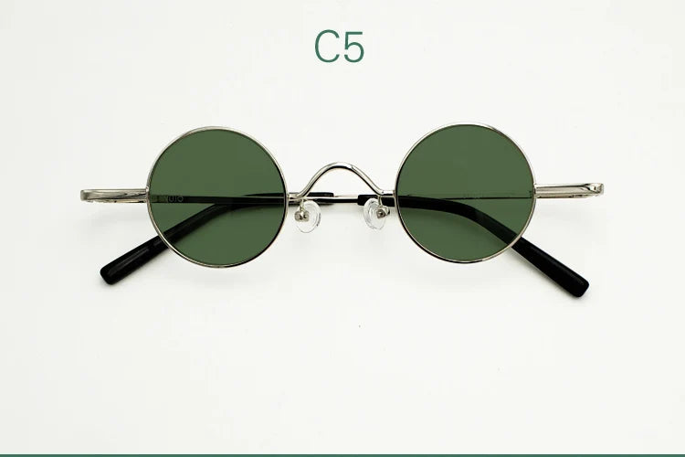 Polarized Sunglasses Small Round Metal Glasses Nd9 Glasses Retro