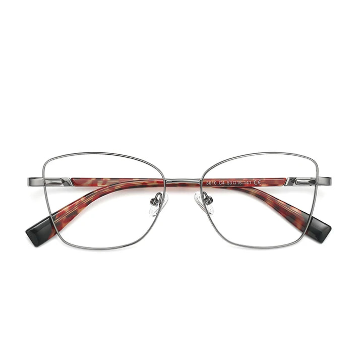 Vicky Women's Full Rim Square Alloy Reading Glasses 3010 Reading Glasses Vicky PFD3010-C4 China 0