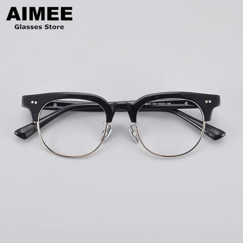 ◆Aimee✳︎◆ Aimee Unisex Round Acetate Eyeglasses – FuzWeb