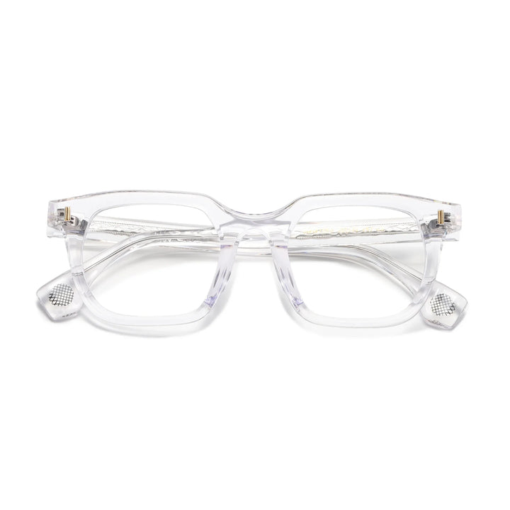 Aror Unisex Full Rim Square Brow Line Acetate Eyeglasses 94751