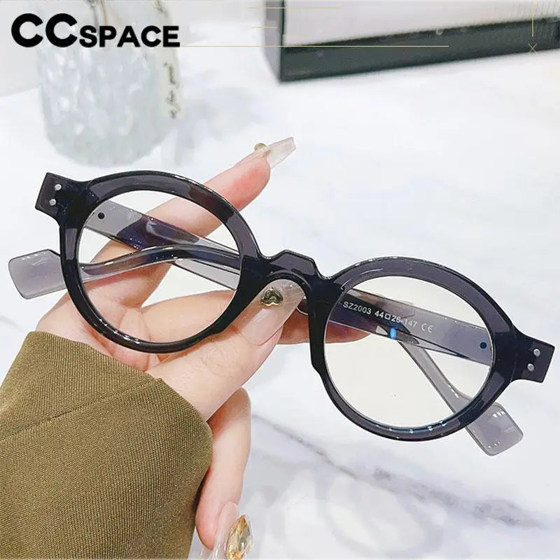 CCspace Unisex Full Rim Round Polycarbonate Reading Glasses R57194 Reading Glasses CCspace   