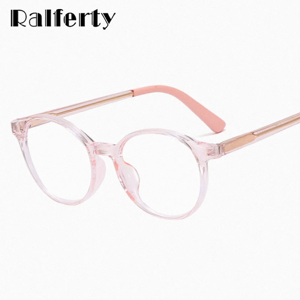 Ralferty Unisex Youth's Full Rim Round Tr 90 Acetate Eyeglasses R830 Full Rim Ralferty   