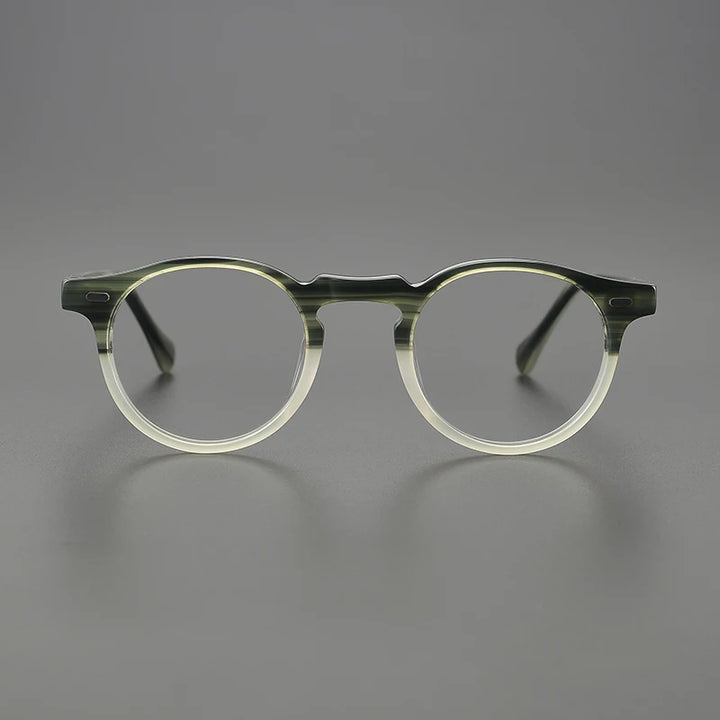 Hewei Unisex Full Rim Round Square Acetate Eyeglasses 4523 Full Rim Hewei   