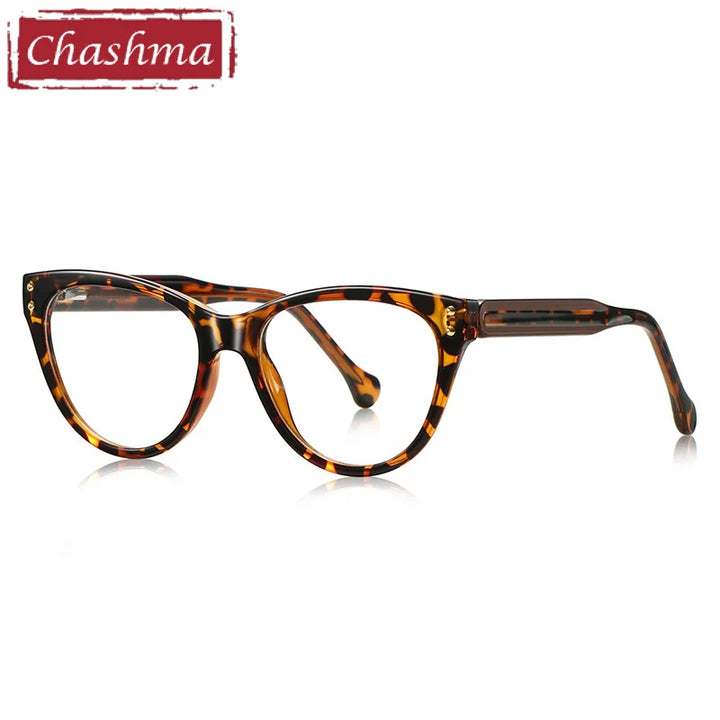 Chashma Ottica Women's Full Rim Cat Eye Tr 90 Titanium Eyeglasses 474102