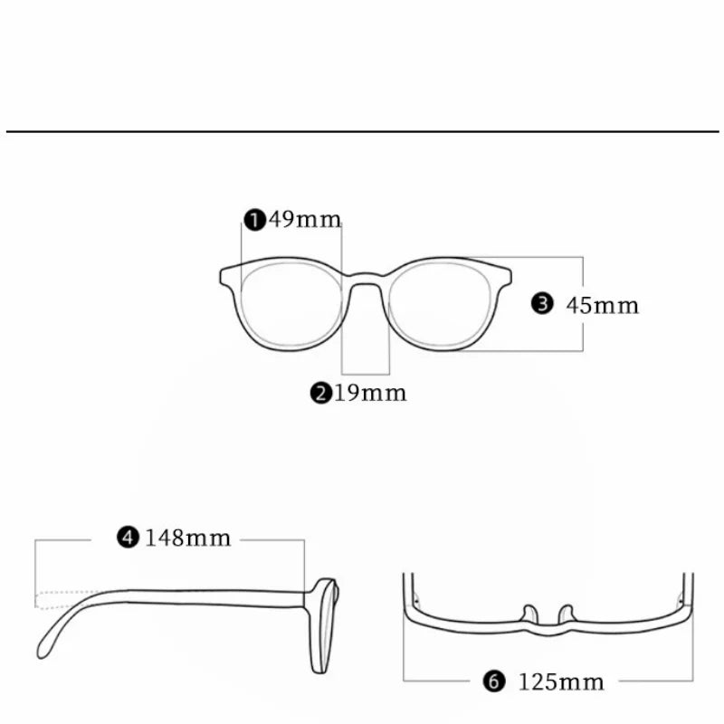 Momoja Women's Full Rim Round Screwless Titanium Eyeglasses 70176