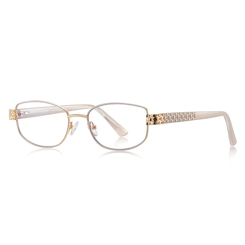 Xbora Women's Full Rim Oval Tr 90 Alloy Eyeglasses 523164