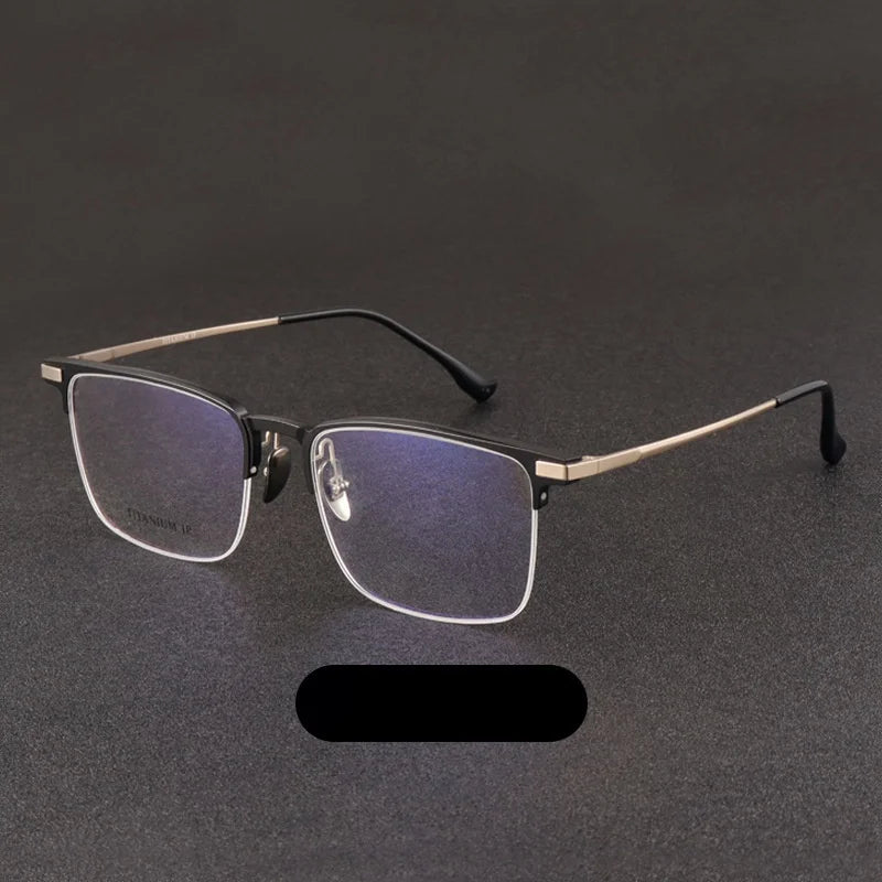 Momoja Unisex Full Rim Square Al Mg Titanium Eyeglasses 20261