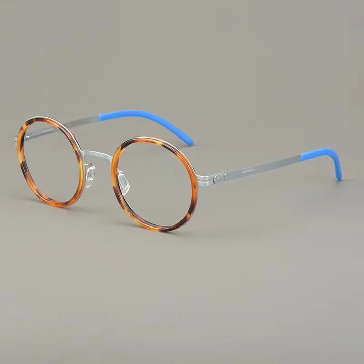 Bobbie Women's Full Rim Round Steel Screwless Eyeglasses 484520