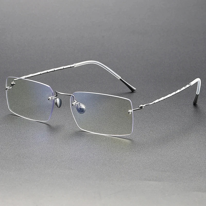 Bobbie Women's Rimless Square Titanium Eyeglasses 692312