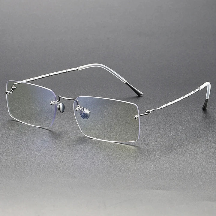 Bobbie Women's Rimless Square Titanium Eyeglasses 692312